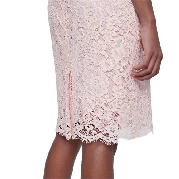 NWT DOLCE & GABBANA Floral Lace Bustier MIdi Dress Pink IT 44 / L - Picture 9 of 13